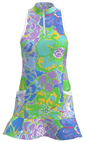 AB SPORT Women's Floral Print Golf Dress GD003-CAYG2L