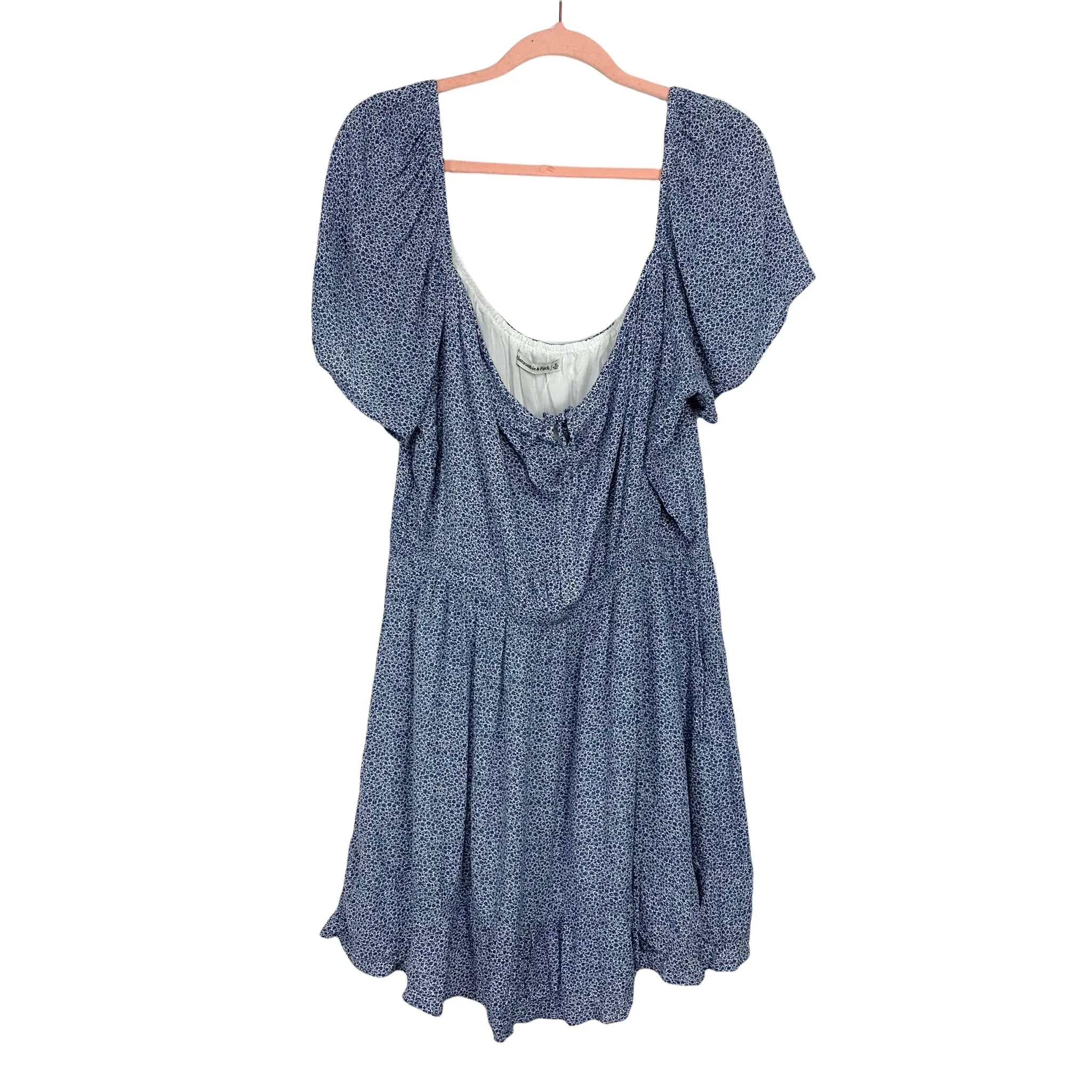 Abercrombie & Fitch Blue Floral Fit To Flatter Dress NWT- Size XL