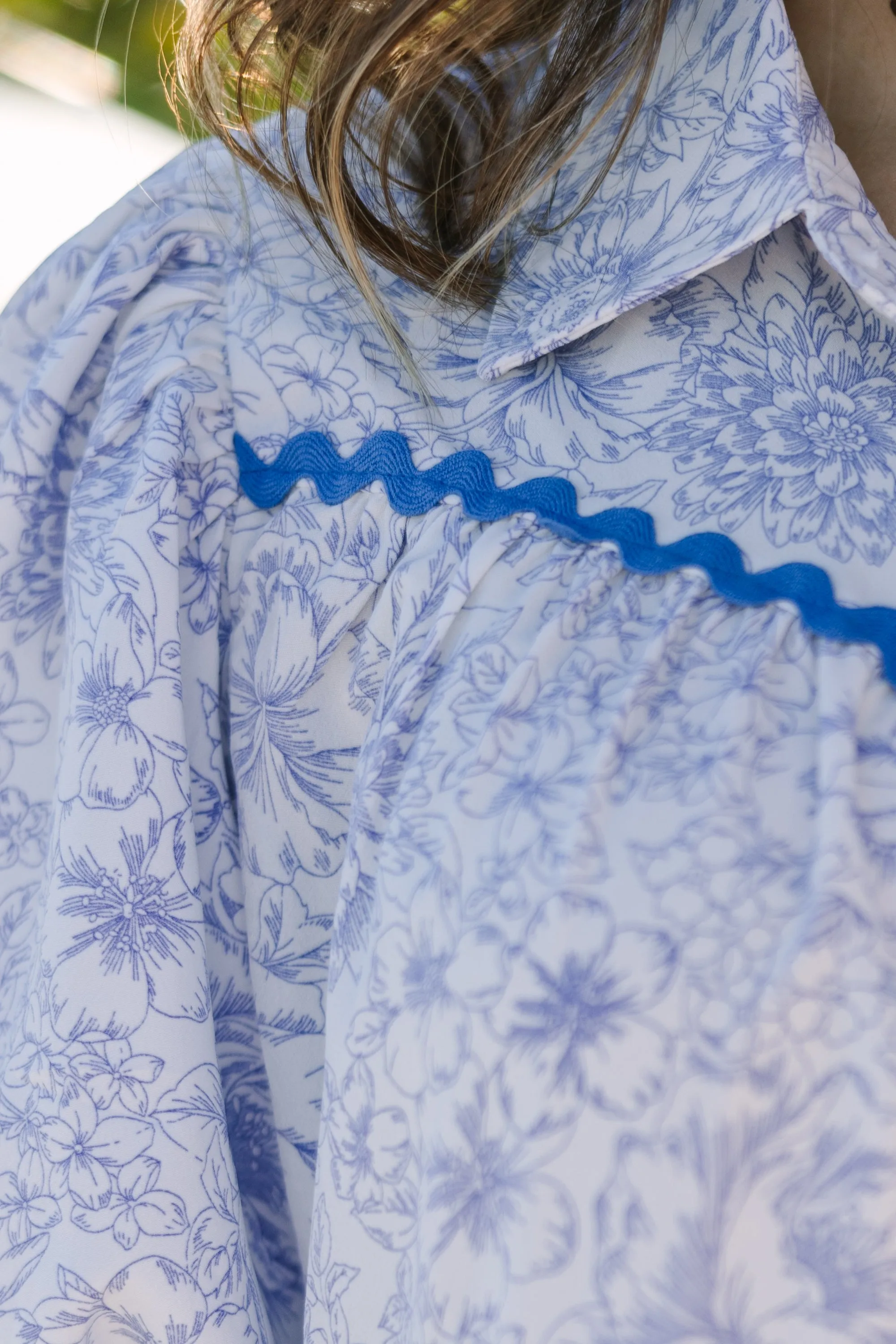All IN Your Head Blue Ditsy Floral Dress