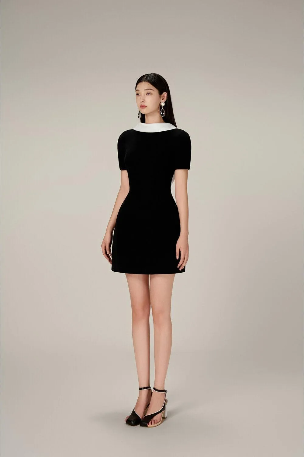 Black Cowl Neck Dress