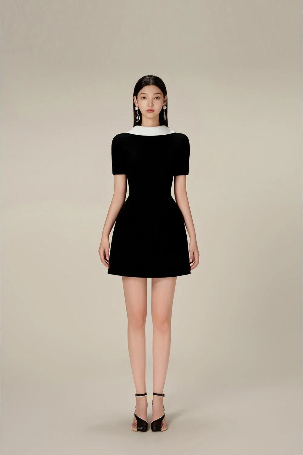 Black Cowl Neck Dress