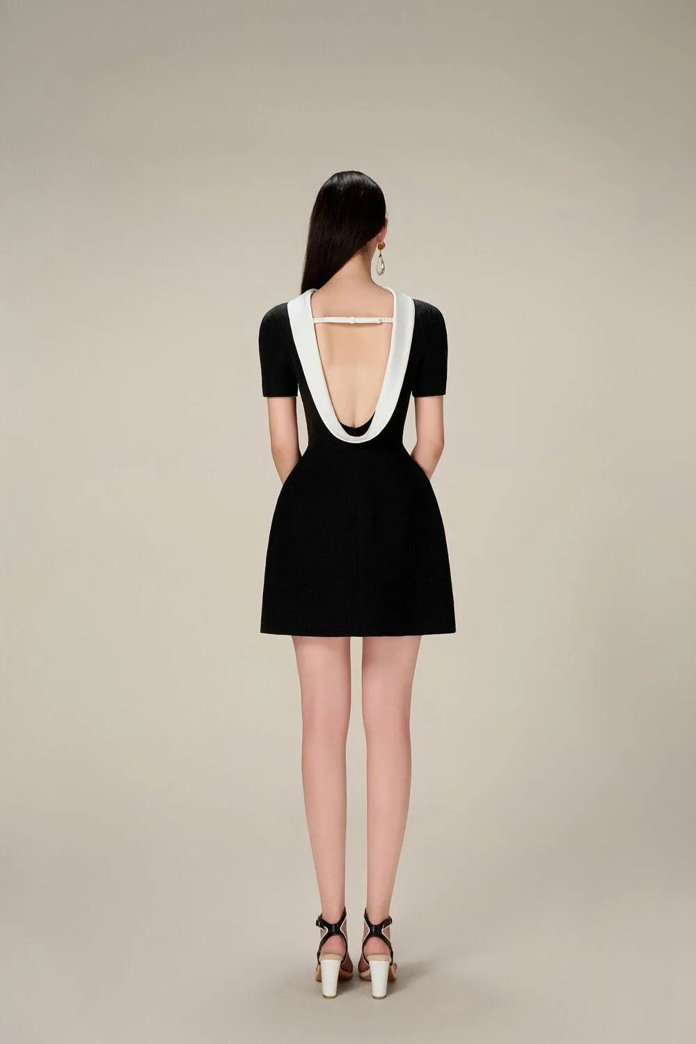 Black Cowl Neck Dress