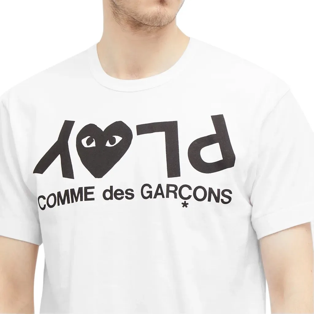 Comme des Garçons Play Logo Print (White) T-Shirt AZ-T068-051-1