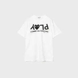 Comme des Garçons Play Logo Print (White) T-Shirt AZ-T068-051-1