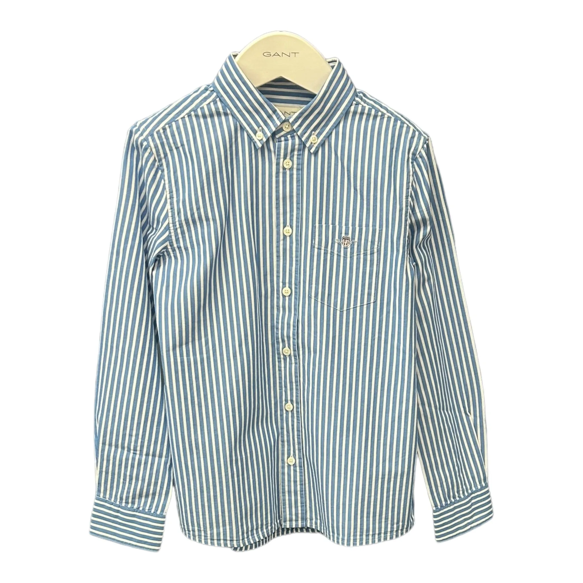 Gant - Shirt, blue/white, youth