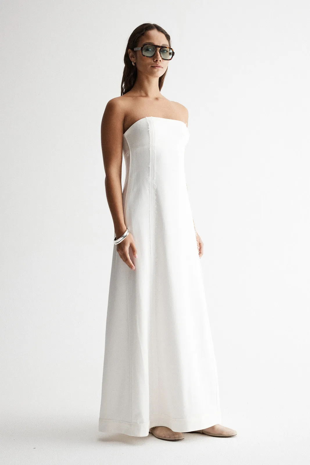 Petunia Dress White