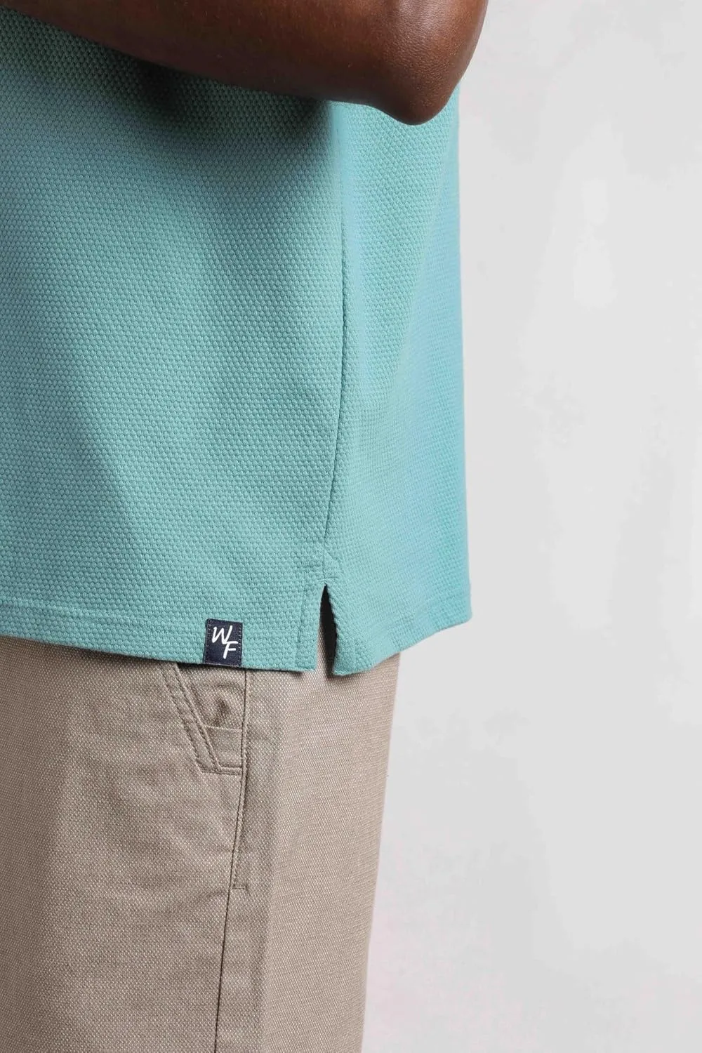Powell Organic Cotton Textured Polo Shirt
