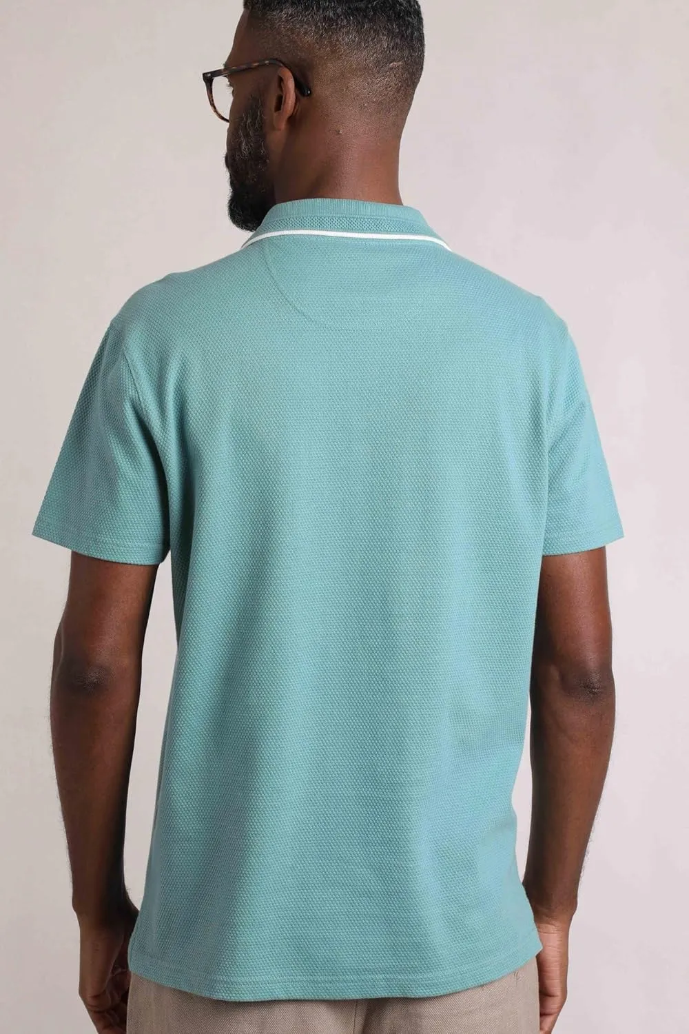 Powell Organic Cotton Textured Polo Shirt