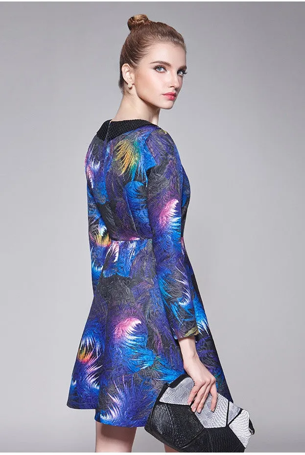 Print A-Line Dress