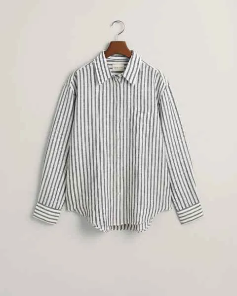 REL STRIPED LINEN SHIRT