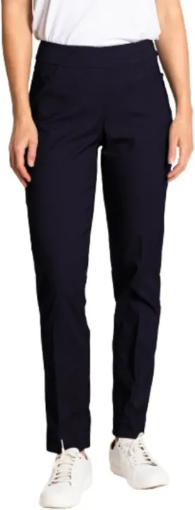 SLIM-SATION Womens Golf Apparel - Women's Regular Pull-On Straight-Leg Pant with Pockets