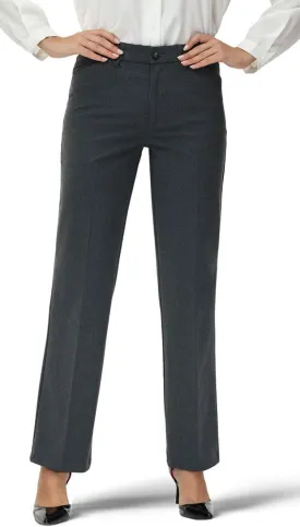 Soojun Women's Comfort Flex Waist Straight Leg Dress Pants