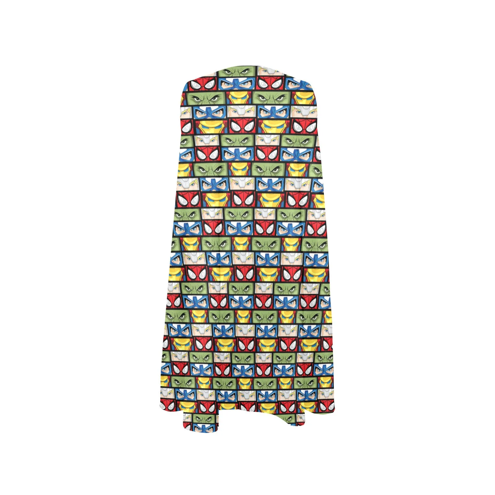 Super Heroes Eyes Sleeveless A-Line Pocket Dress