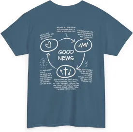 Three Circles Shirt, Good News Tee, Gospel T-Shirt, Christian Evangelism, Bold Jesus Apparel, Unisex, Sharing Faith