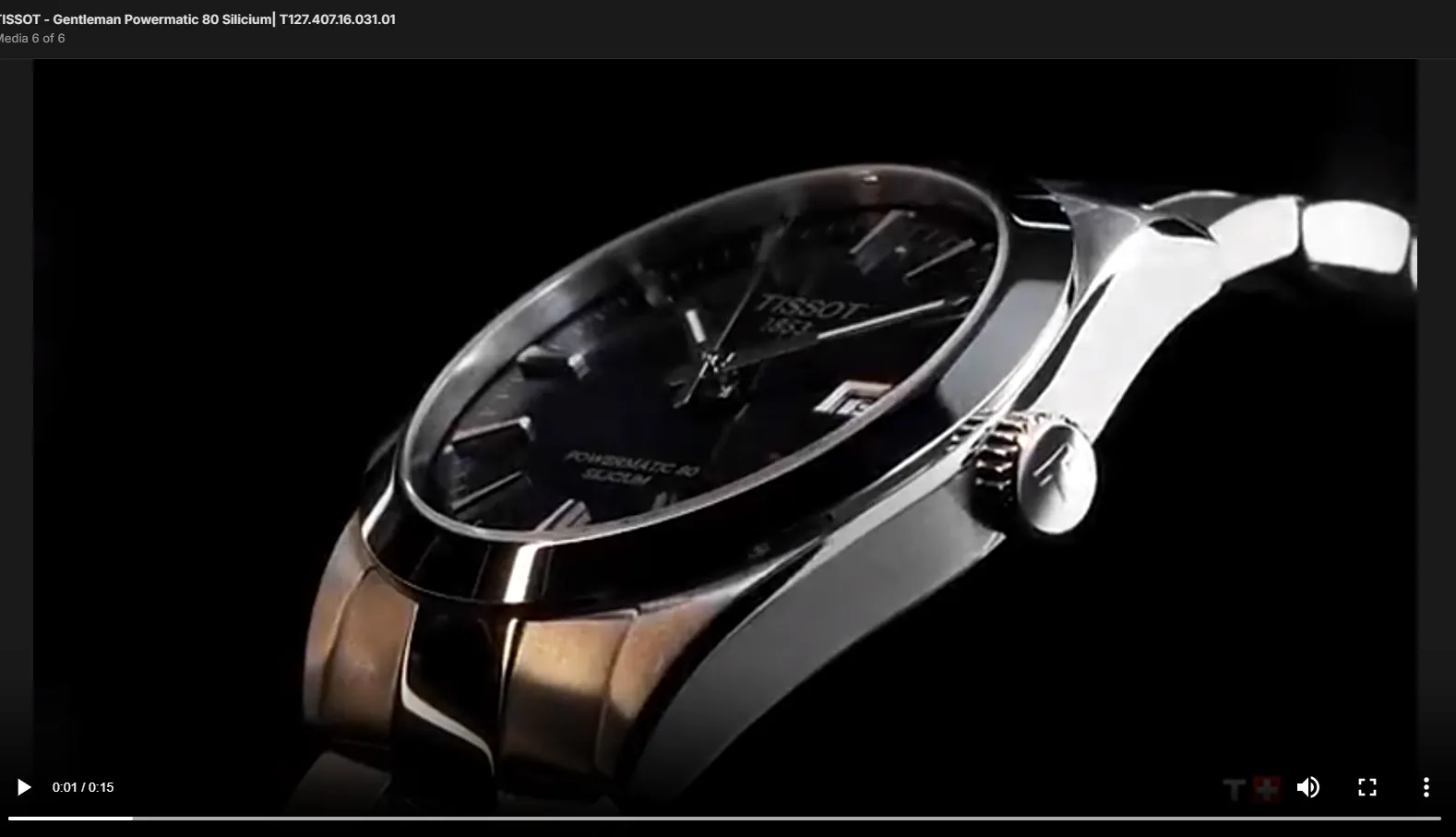 TISSOT - Gentleman Powermatic 80 Silicium | T127.407.11.041.00