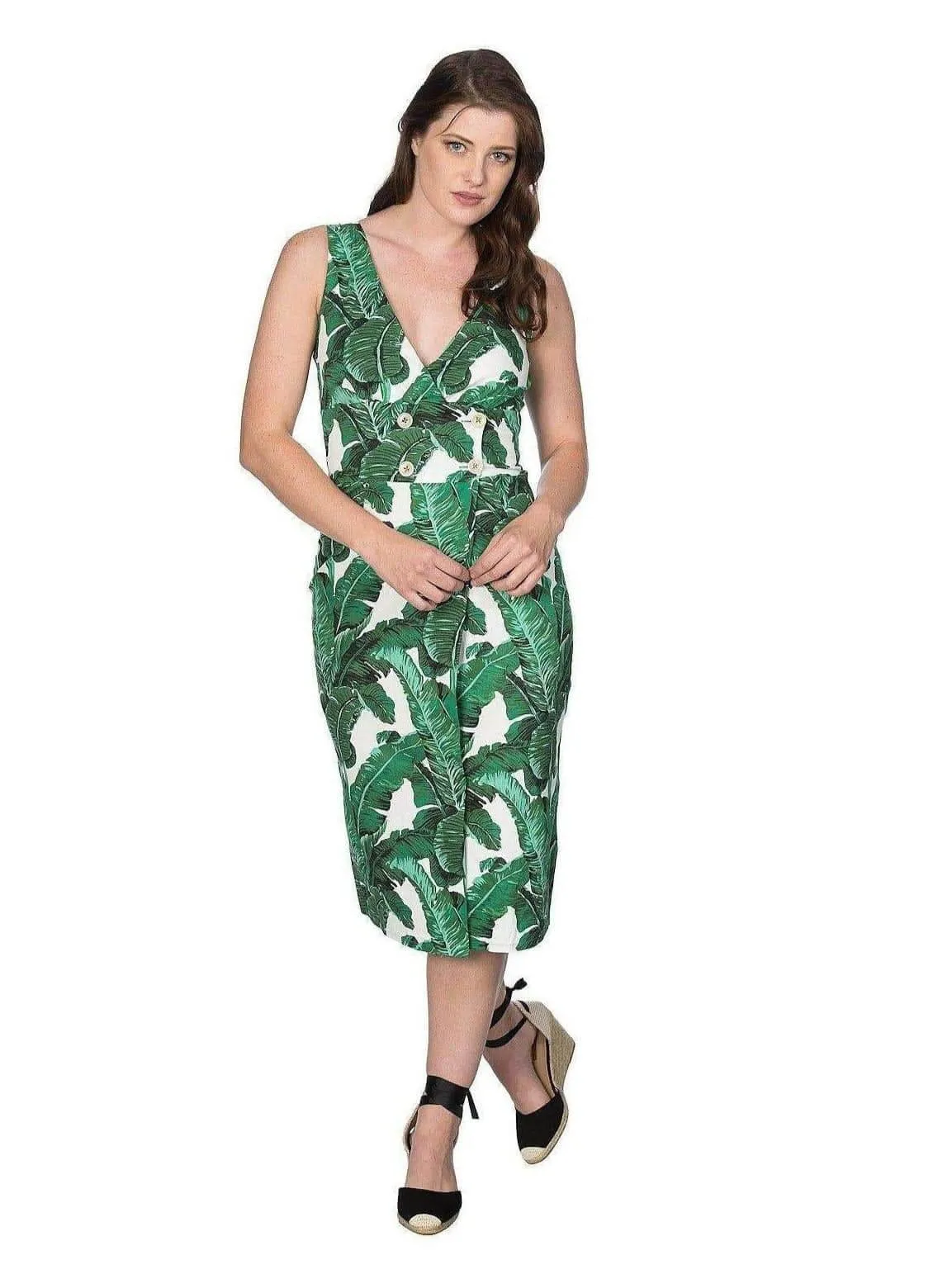 TROPICAL LEAVES DRESS