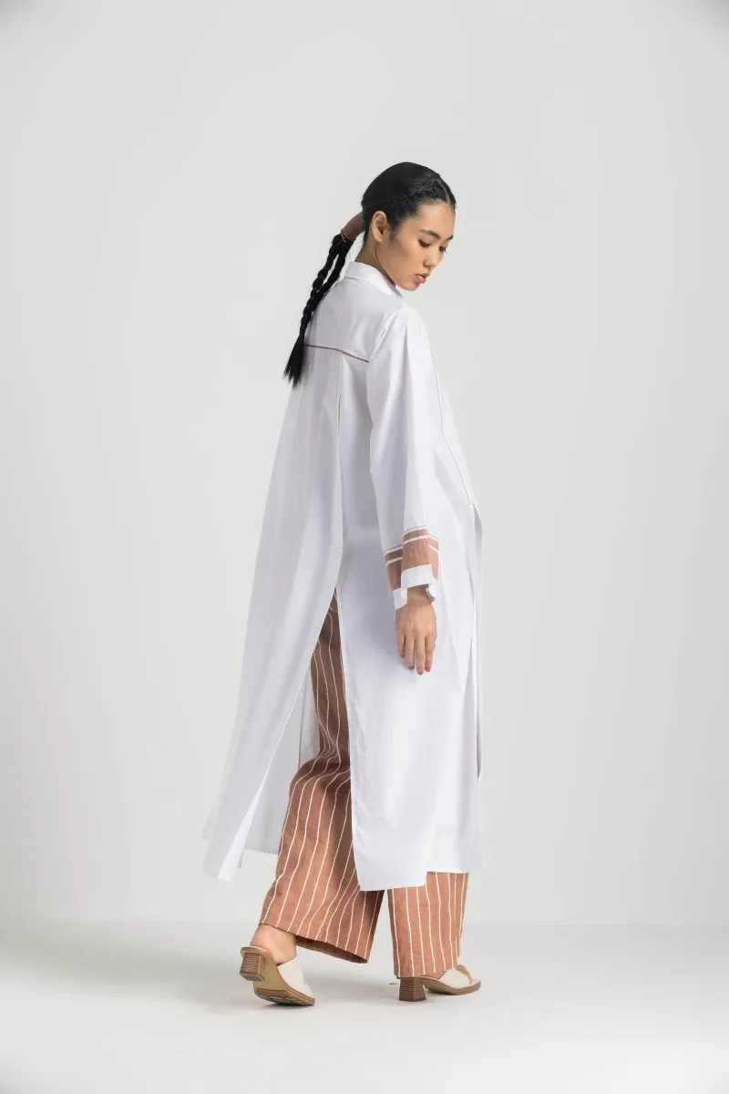 Wide Sleeve Shirt - White